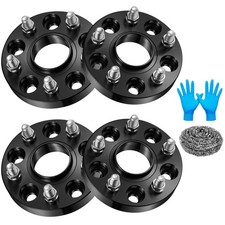 4pc 5x120 Hubcentric Wheel Spacers 1 inch 14x1.5 Studs 64.1mm Hub Bore for Honda