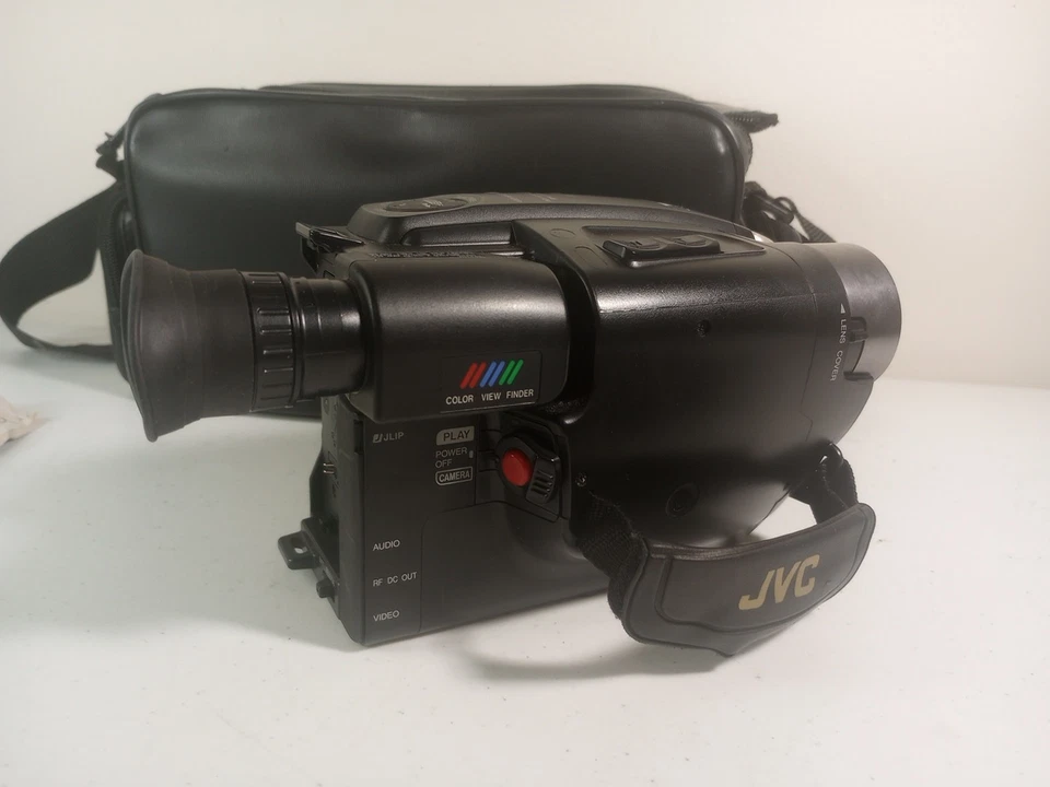 JVC GR-AX830U Compact VHS-C Camcorder Bundle - Tested + Bag, Charger, Cords - Image 4 of 4