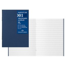 Traveler's Notebook Refill, Horizontal Ruled, 3 Pack, Passport Size Ruled