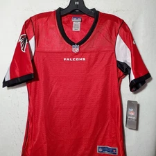 Atlanta Falcons Jersey Womens Small Blank Jersey Pro Line Red NWT 