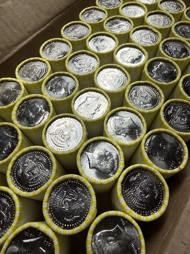 Bulk Lot - 10 Rolls - 200 2025D - Uncirculated Kennedy Half Dollars