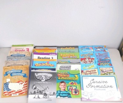 Abeka 3rd Grade Homeschool Curriculum 29 Book Lot  Teacher, Answer Keys, Readers