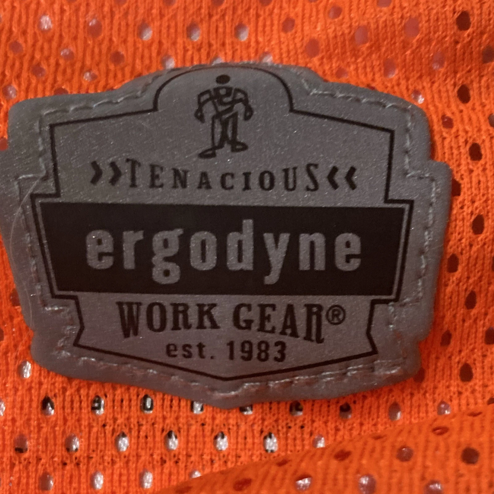 Qty 15 Ergodyne Hi-Vis Orange/Gray Mesh Reflective Vest S/M ANSI 107-2020 R2 - product detail image 4