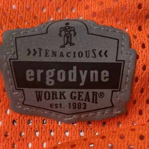 Qty 15 Ergodyne Hi-Vis Orange/Gray Mesh Reflective Vest S/M ANSI 107-2020 R2 image 4