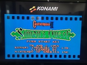 Cartucho y funda Castlevania II 2 Simon's Quest NES Nintendo Konami 1988