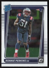 2021 Donruss Optic Ronnie Perkins #283 Rookie New England Patriots