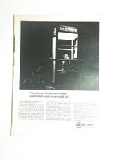 Magazine Ad* - 1966 - AT&T / Bell System - Phone Booth