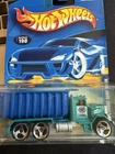 2000 VINTAGE HOT WHEELS COLLECTOR #190 PETERBILT DUMP TRUCK AQUA BLUE-BED SEALED