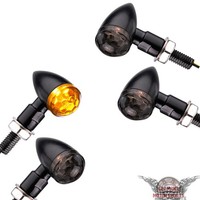 4X Motorrad Led Blinker Bullet Vorn Hinten E-GeprüFt Motorradblinker 2 Paar Rund