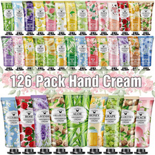 126 Pack Hand Cream Set, Stocking Stuffers for Women, Bulk Hand Lotion Travel Si