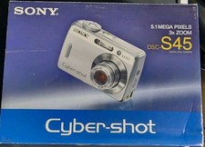 Sony Cyber-shot DSC-S45 Silver 2.4" Screen 5.1MP 3x Optical Zoom Digital Camera