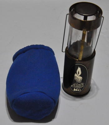 V REI Brass Telescopic Candle Lantern Camping Hiking Made in USA