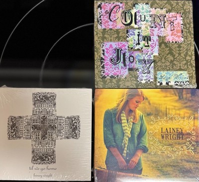 3 sealed CDs by Lainey Wright, Traveler, Count It Joy, Til We Go Home
