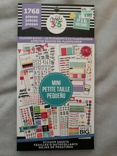 *Brand New* The Happy Planner Value Sticker Book Mini Planner Basics 1768 Pieces