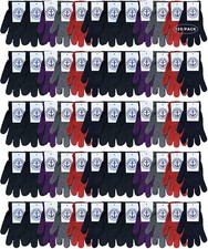 120 Pack of Yacht  Smith Gloves, Bulk Thermal Winter Glove Assorted Color 
