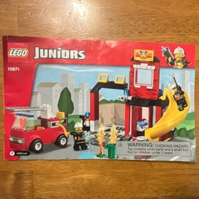 LEGO Juniors Fire Emergency 10671 Complete Set w/ Firefighters & Manual/preowned