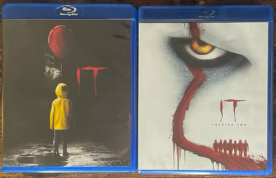 IT Chapter One / IT Chapter Two Blu-Ray Movies Lot Stephen King F0002