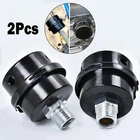 2Pcs 20mm 1/2'' NPT Metal Air Compressor Intake Filter Noise Muffler Silencer US