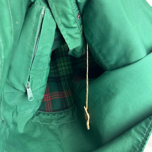 Vintage Eastern Mountain Sports Green Hooded Full Zip Jacket Pockets Lined 70s - Picture 8 of 12
