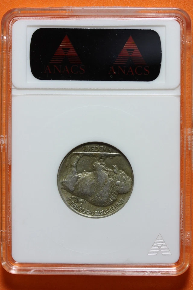 1919-S 5C VF30 ANACS BUFFALO NICKEL #B39568 - Image 2 of 2