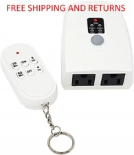 Indoor Remote Control Outlets w/ Wireless Remote & Countdown Timer Auto Shut Off
