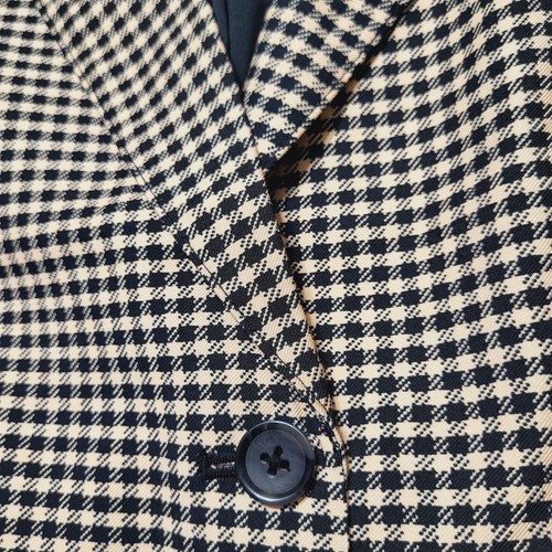 Candace Cameron Bure Gingham Blazer Jacket 2XP Black/ Rose Academia Transitional - Picture 8 of 16