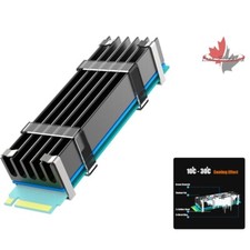 M.2 Heatsink - Universal Fit, Dual Installation, Thermal Pad - 2280 PCIe SSD