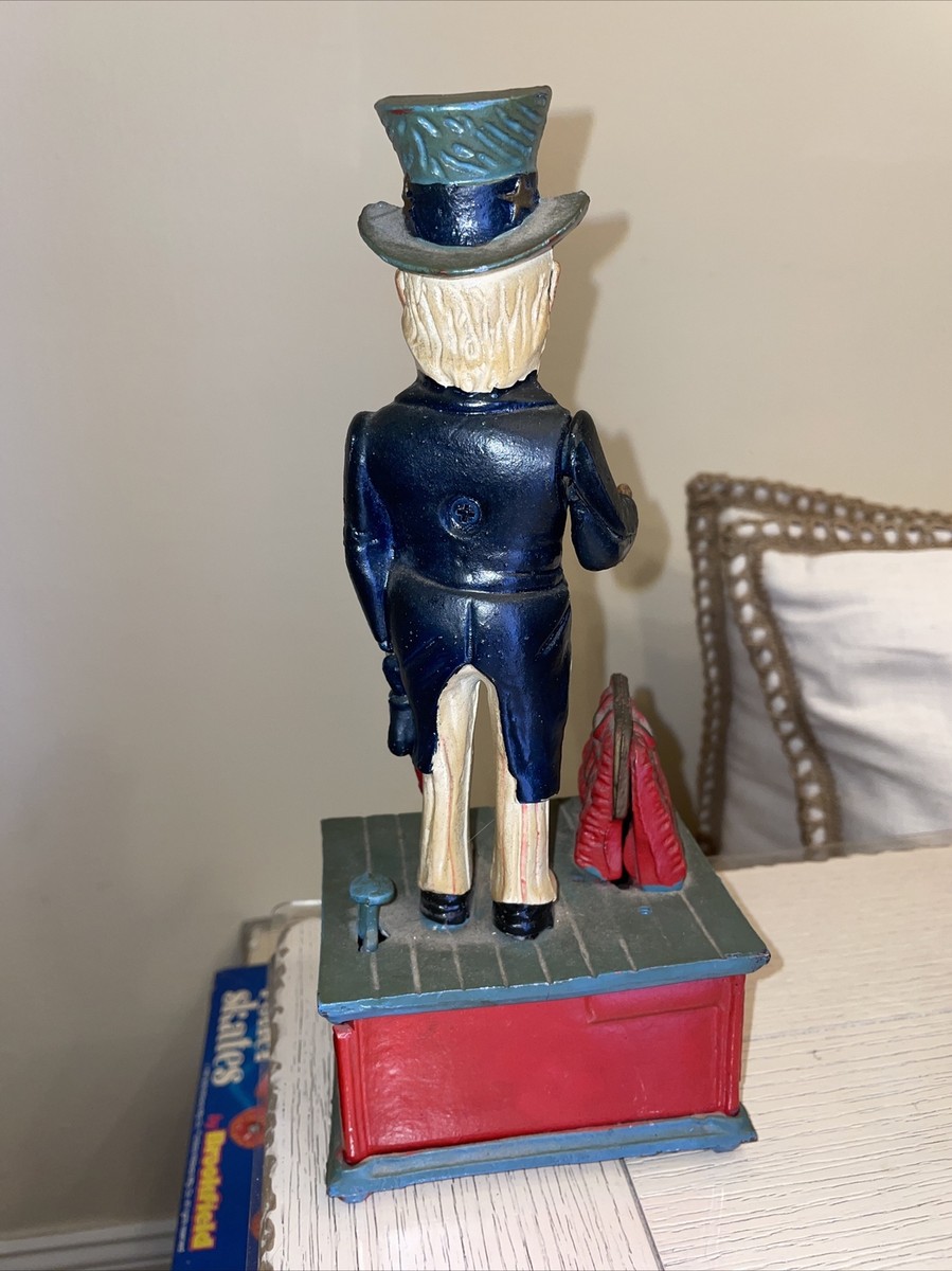 Juguetes Barcelona Milagro Juguetes Tio Sam Catalogo Vintage Uncle Sam  Metal Mechanical Coin Piggy Bank Cast