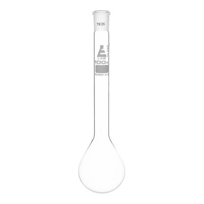 Kjeldahl Flask, 100mL, Long Neck, Round Bottom, Borosilicate Glass - Eisco Labs