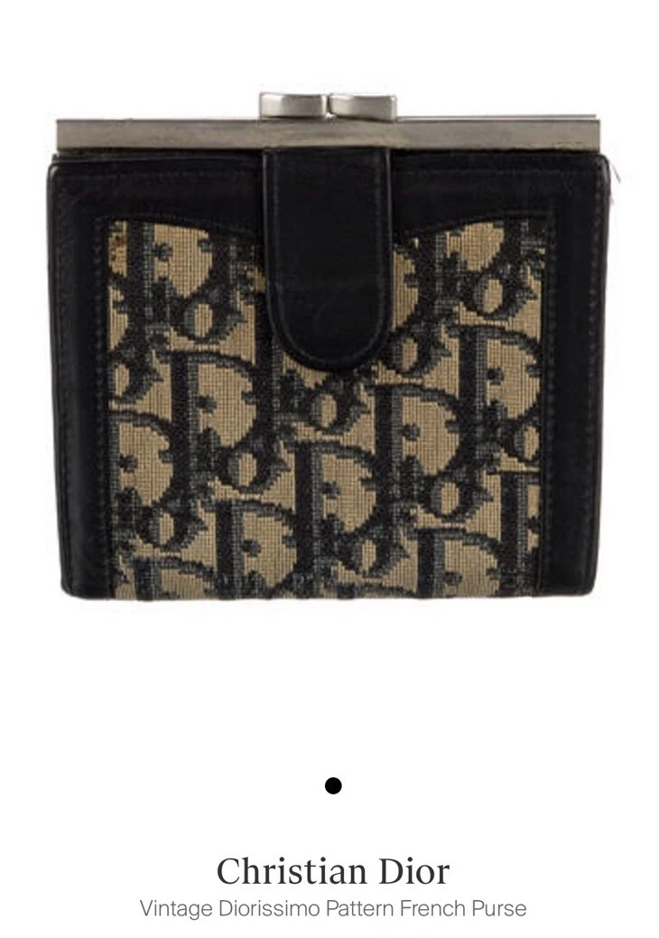 Sac à main français Christian Dior vintage motif diorissimo