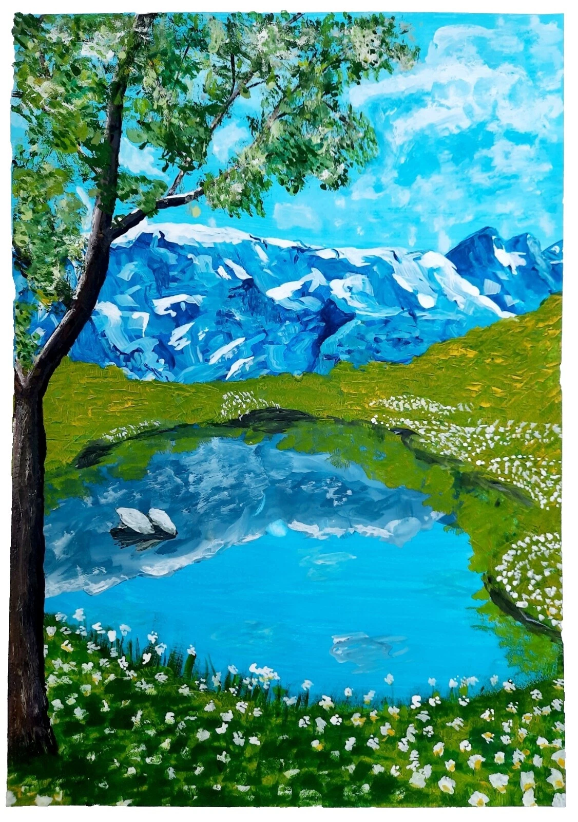 Papel expresionismo Paisaje Arte Pinturas