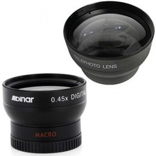 Wide Angle  Tele Lens kit FOR 30.5mm JVC Everio GZ-MS120,GZ-HD300,GZ-HD320 camc