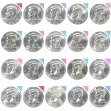 1990-1999 P D Kennedy Half Dollar BU Mint Cello Decade Set Run 20 US Coins 