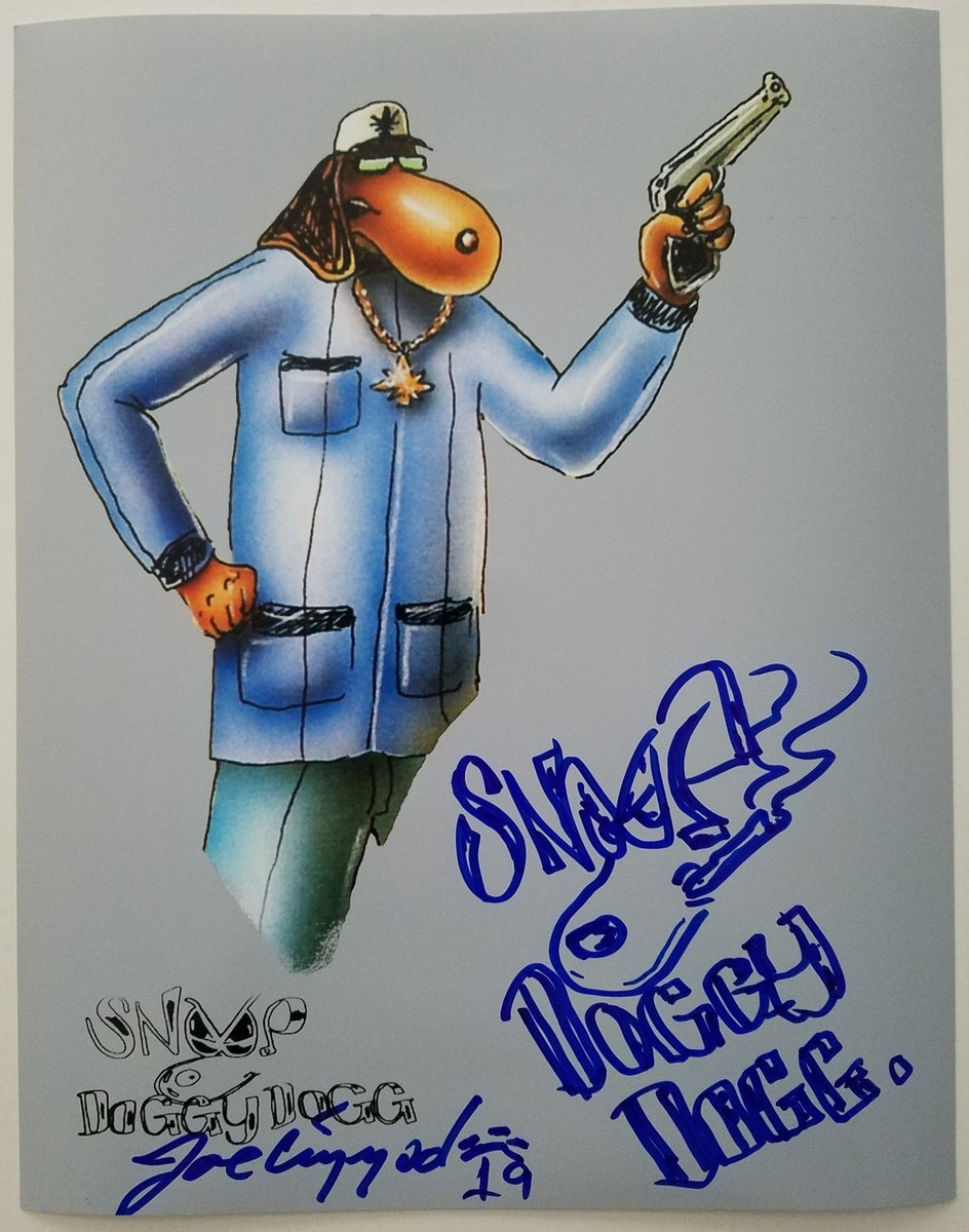 Joe Cool Signed & Sketched 11x14 Snoop Dogg Photo Doggystyle