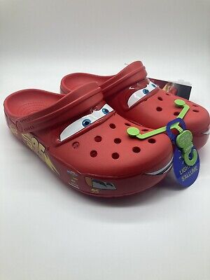 NEW, LIGHTNING MCQUEEN CROCS SIZE 911 W ADULT, Australia