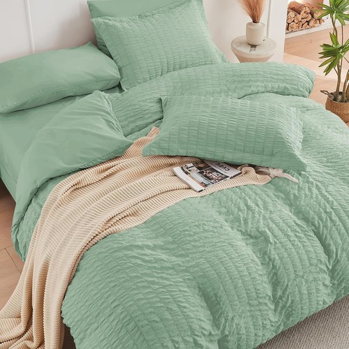 3PCS Seersucker Comforter and Coverlet Set Collection Comforter & Pillow Sham - Picture 98 of 118