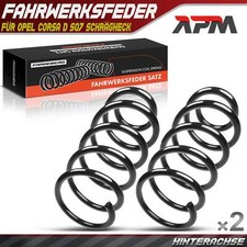 2x Federn Fahrwerksfeder Hinten für Opel Corsa D S07 Schrägheck 2006-2014	