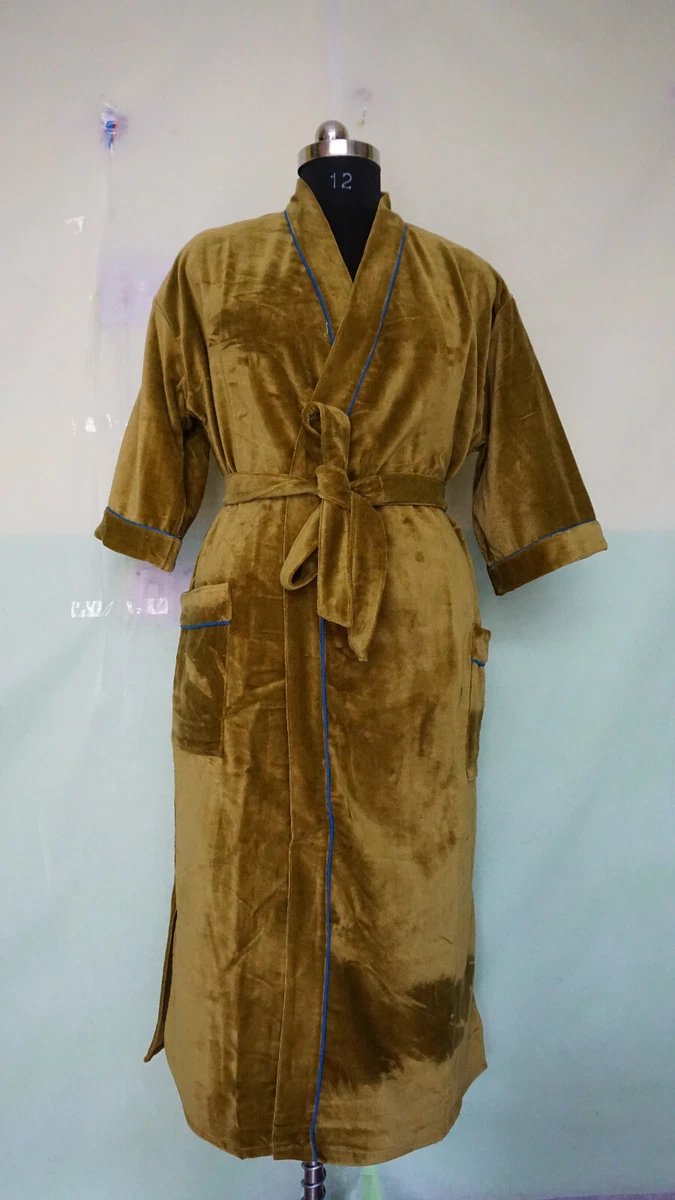 Velvet Kimono Tie Belt Coat Boho Jacket Beach Party Wear Night
