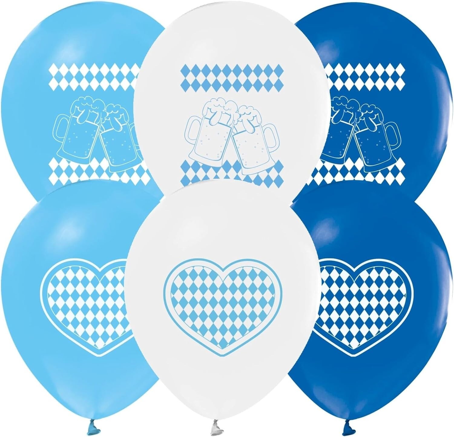 2 Paar Oktoberfest Ohrringe - Lustige Bier Accessoires Mit Hopfen & Bierkrügen