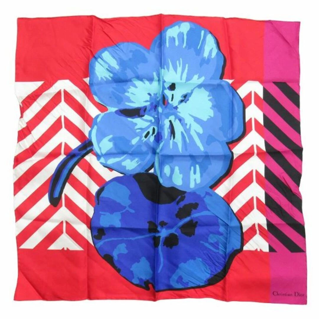 22ss Christian Dior D Flower Pop Foulard Fleur Grand Motif Floral Occasion 94a8911e