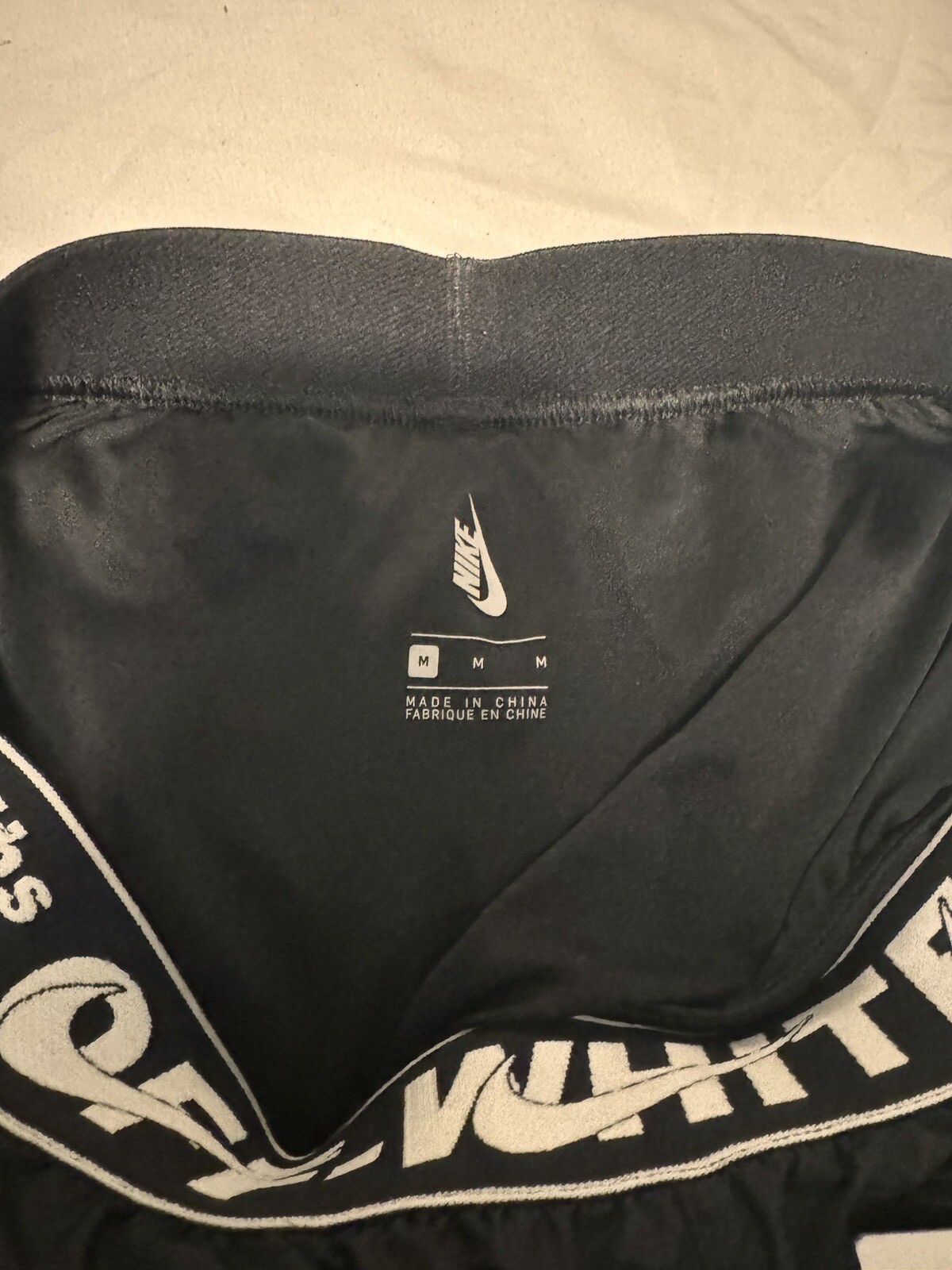 OFF WHITE X NIKE X pantaloncini Nike uomo bianco sporco