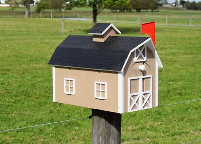 Barn Mailbox | Amish handmade |  Post not included | Made in USA