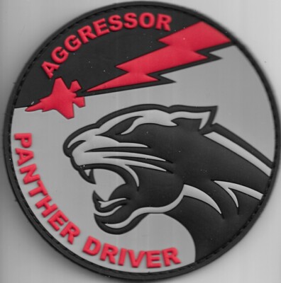USAF PATCH 65 AGGRESSORS F-35 DRIVER PVC US AIR FORCE SQUADRON PATCH