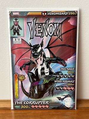 Venom #3 - Mike Mayhew Pokemon Variant Trade NM - Rainbow Signed