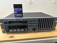 Tascam DA-78HR 8-Track Multitrack DTRS Tape Digital Recorder w/ 2 snake cables.