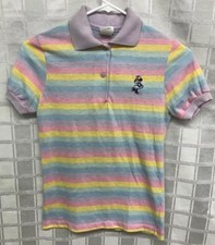 VTG 80s Super Soft Thin Minnie Mouse Children  s Striped Shirt Sz S RARE DISNEY B