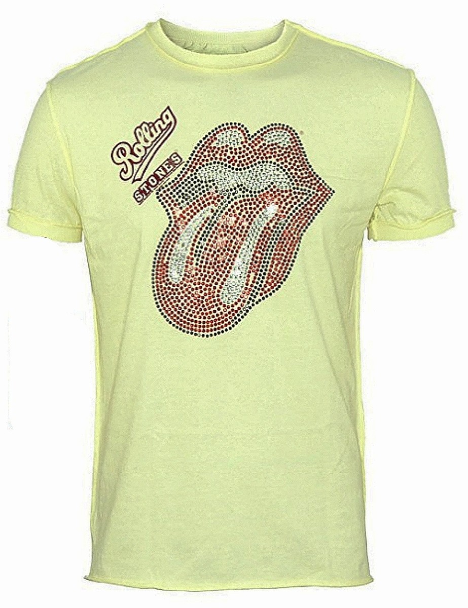 Amplified Rolling Stones Rhinestone Tongue Rock Star Vintage T-SHIRT G.S |  eBay
