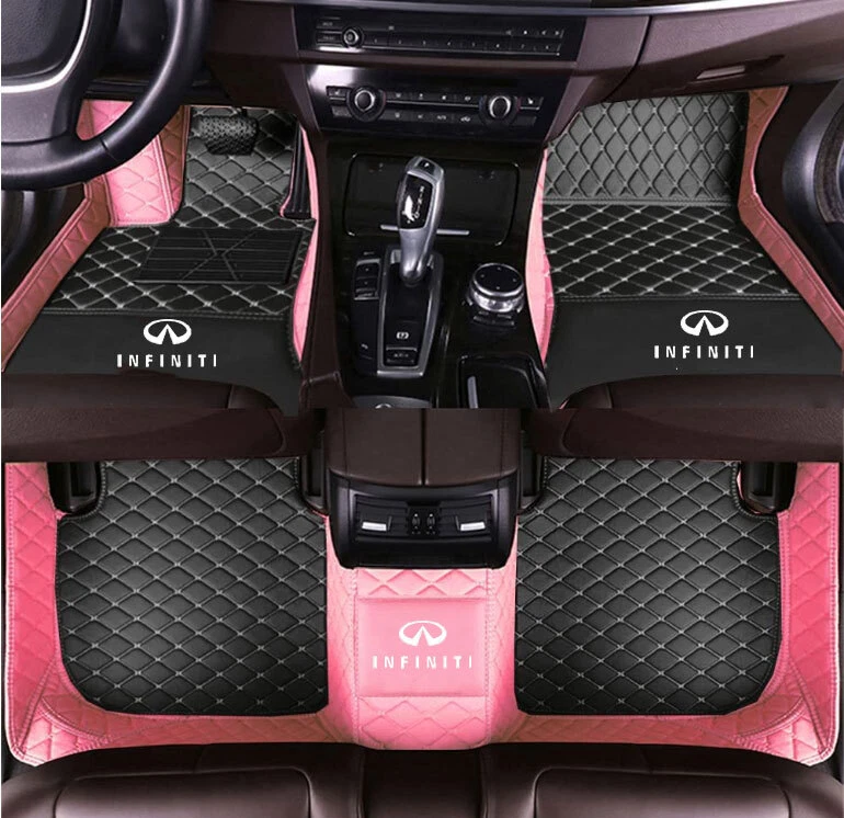For Infiniti EX FX Custom Car Floor Mats 2 Rows Embroidery Auto Pads Liner Set - Image 3 of 4