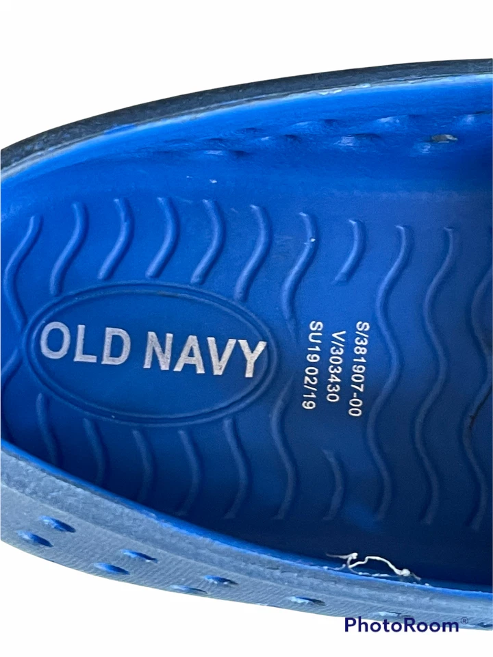 Zapatos mocasines planos cómodos sin cordones azul marino antiguo para niños talla 11 Foto 4 de 4