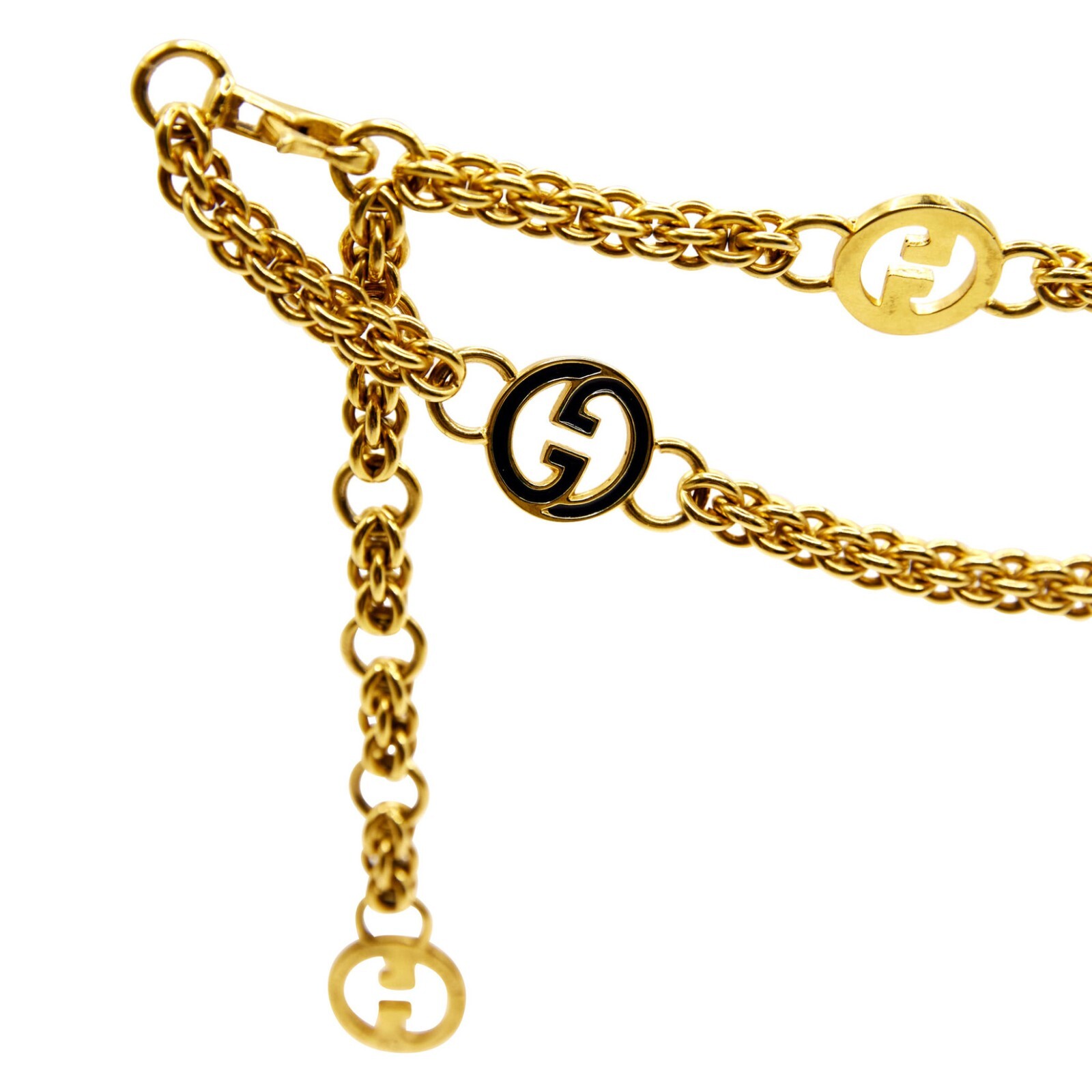 Vintage Gucci Chain Belt Circa 1970s Gold Metal Chain… Gem